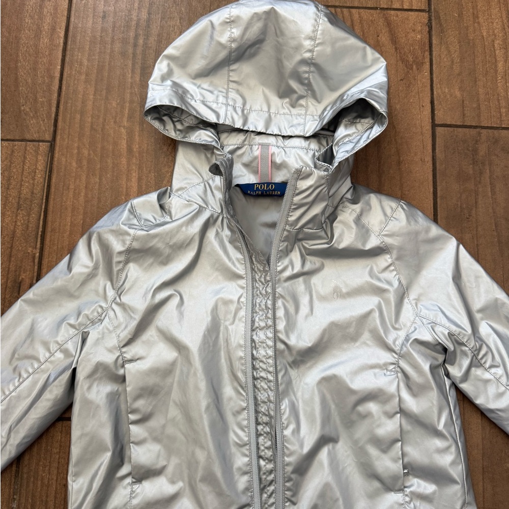 Polo by Ralph Lauren Kids Metallic Silver Raincoat